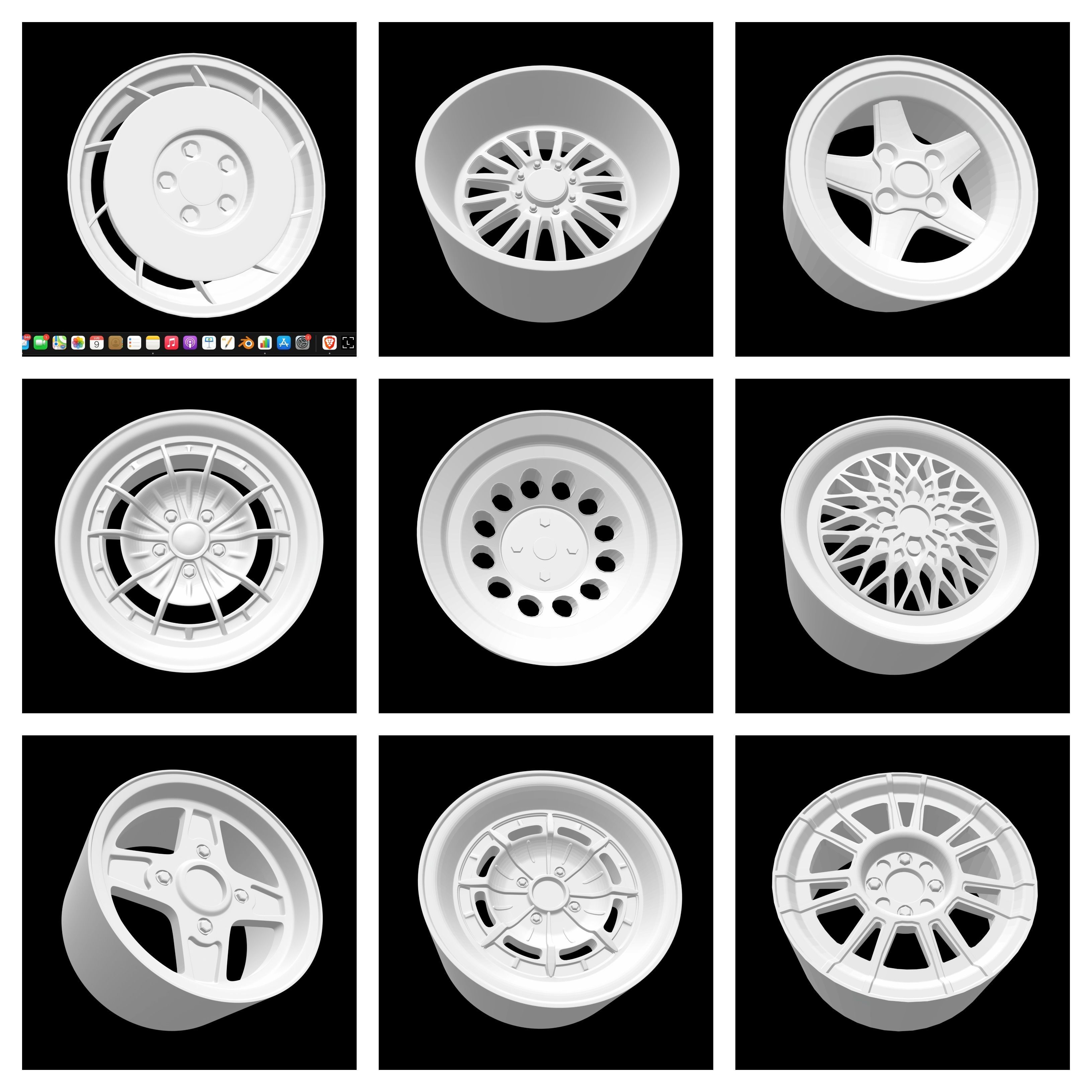 COLLECTION OF MORE THAN 150 DIFFERENT MODELS OF WHEELS 3D print model_6