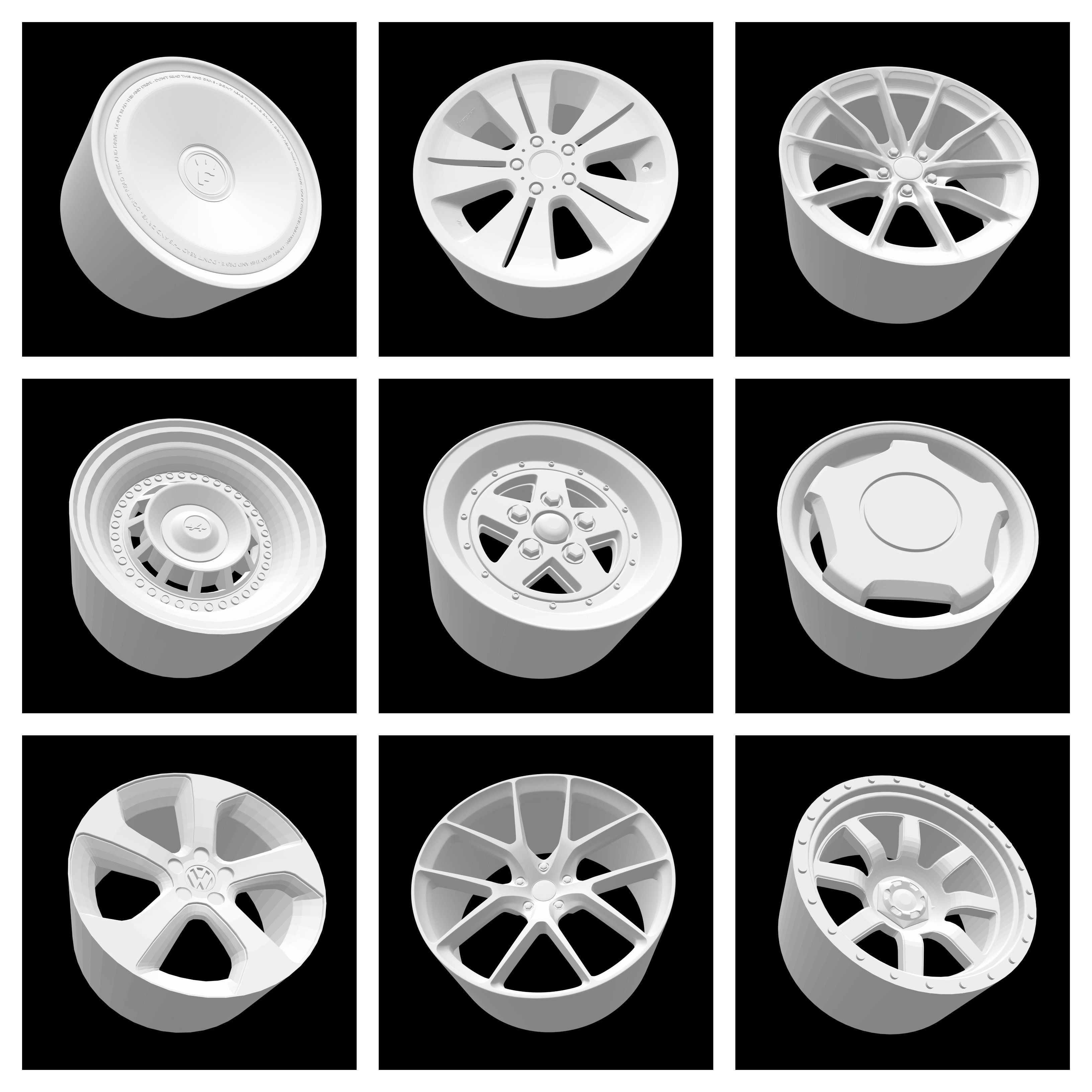 COLLECTION OF MORE THAN 150 DIFFERENT MODELS OF WHEELS 3D print model_3