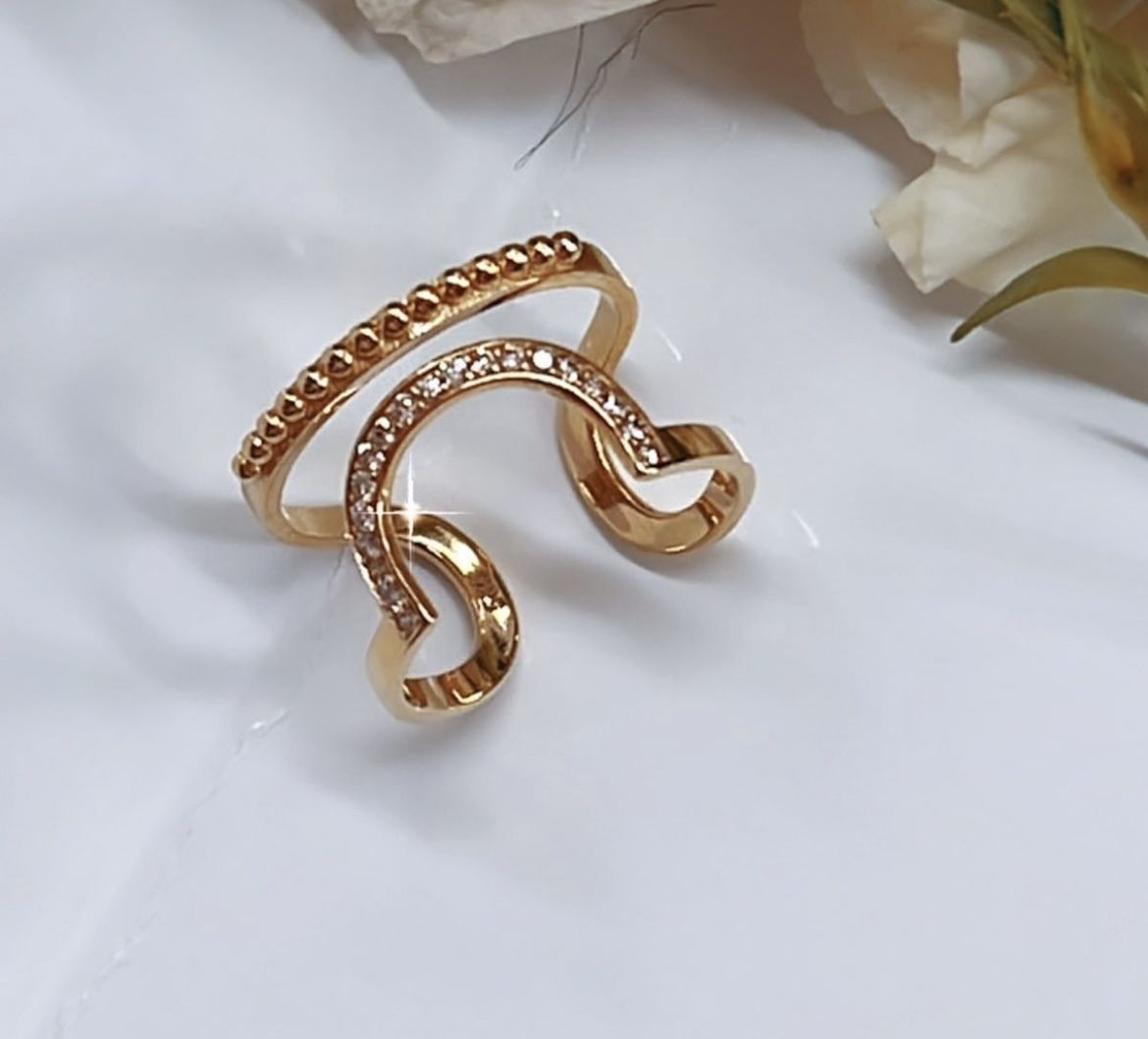 Ring with diamonds N11 3D print model_2