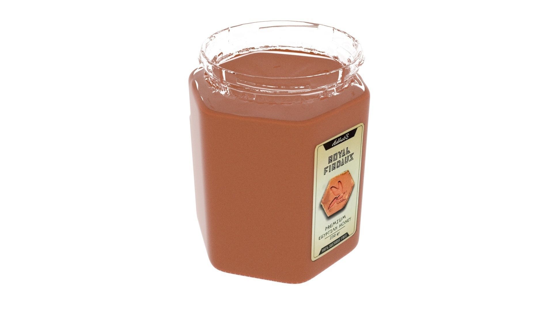 Honey Jar 3D model_4