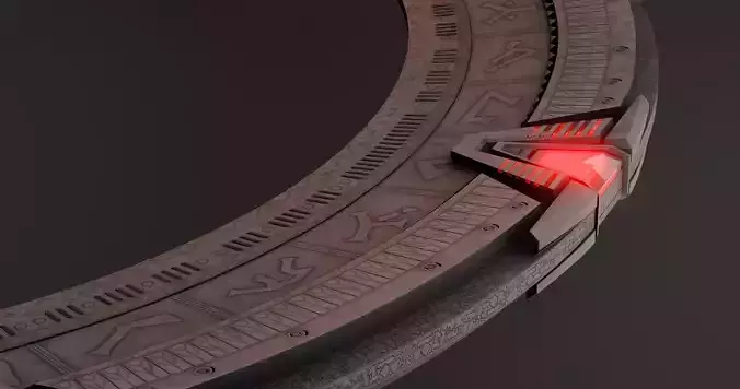 The Gate circle with lights