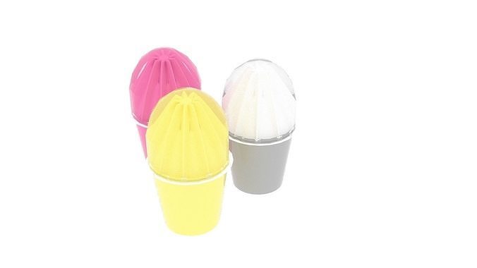 Ice Creams With Cups 3D model