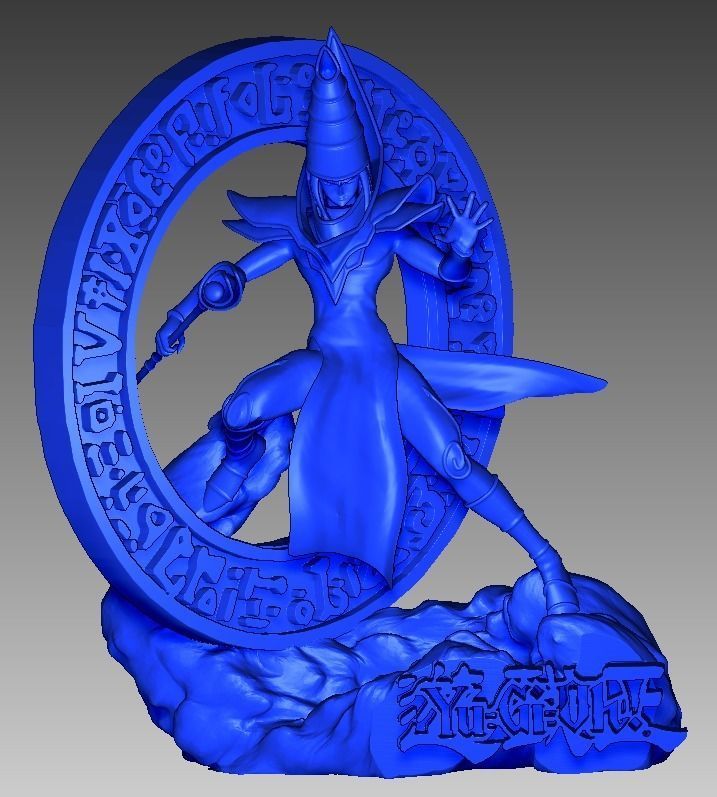 Dark Magician   Yu-Gi-Oh 3D print model_1