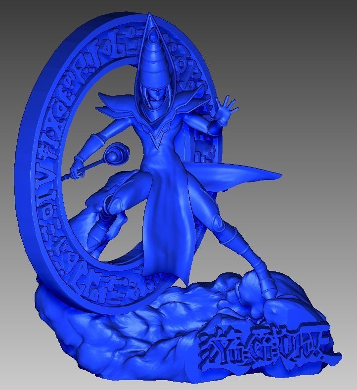 Dark Magician   Yu-Gi-Oh 3D print model_6