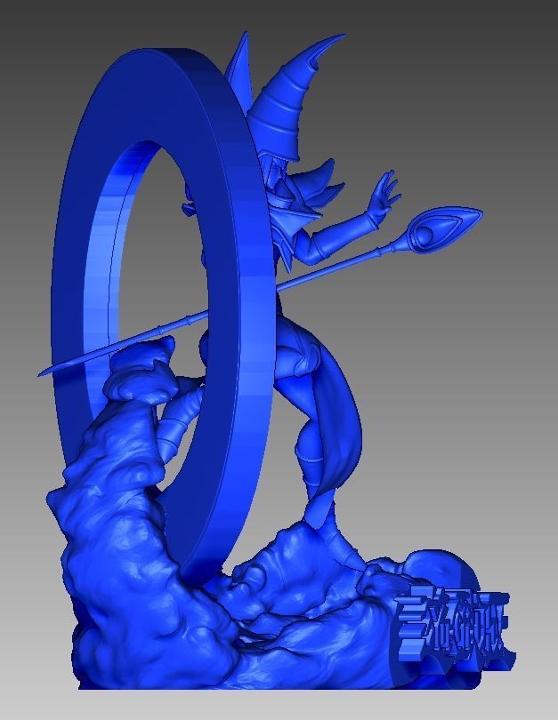 Dark Magician   Yu-Gi-Oh 3D print model_4