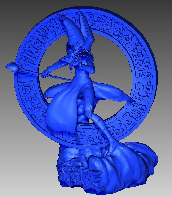 Dark Magician   Yu-Gi-Oh 3D print model_2