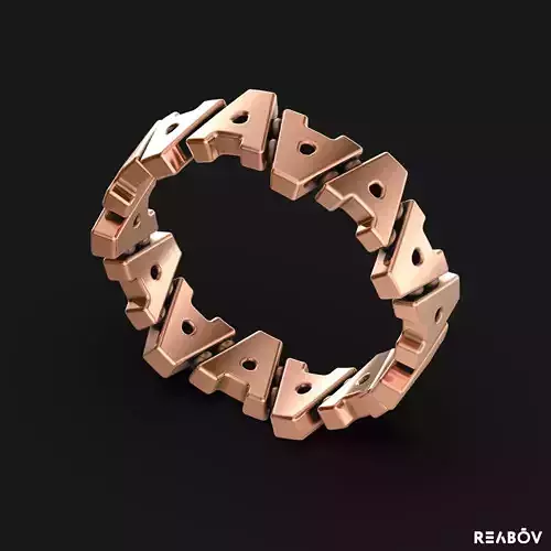 Ring Letter A Printable 3D print model