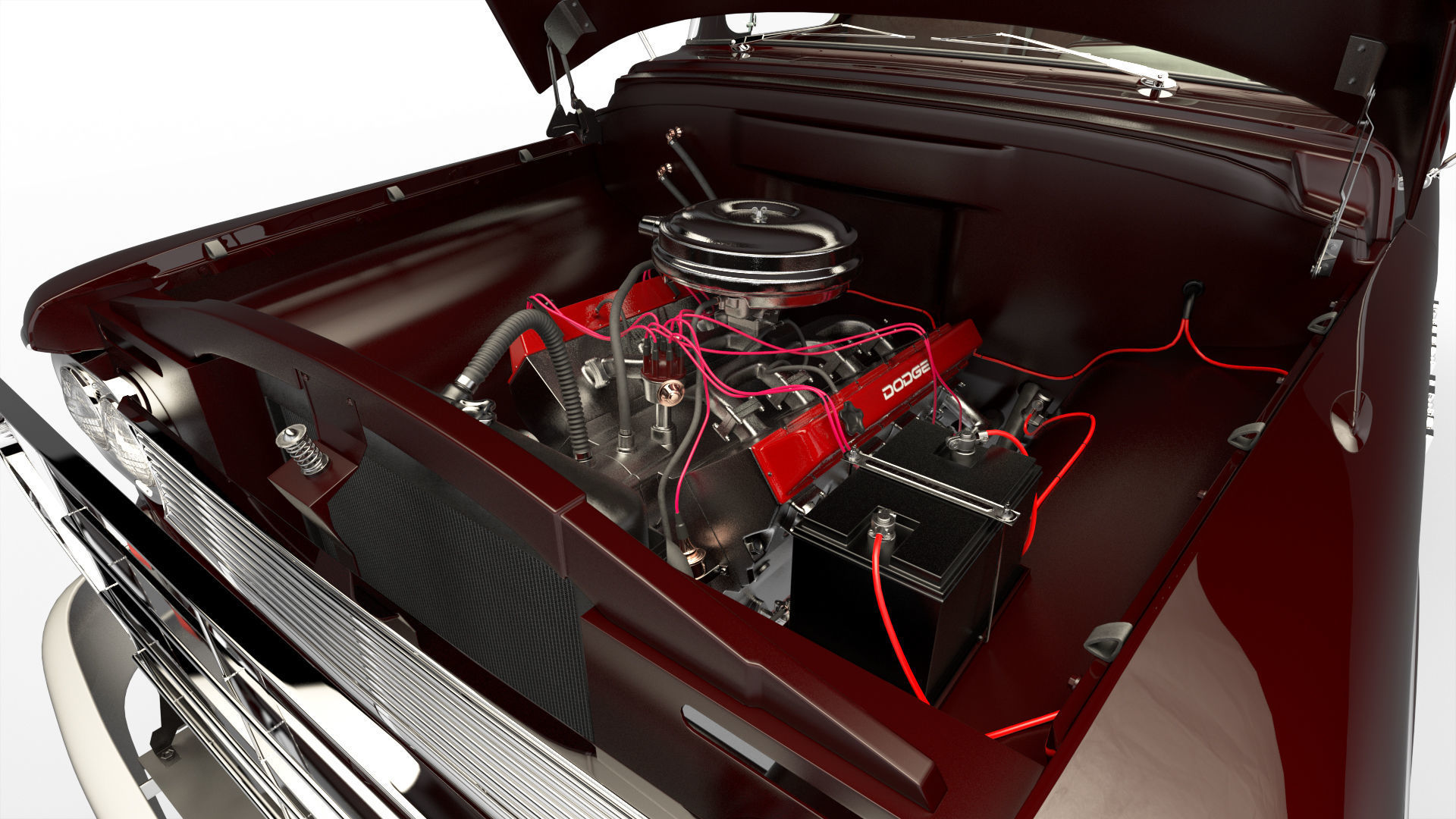 Dodge Town Wagon 4x4 3D model_18