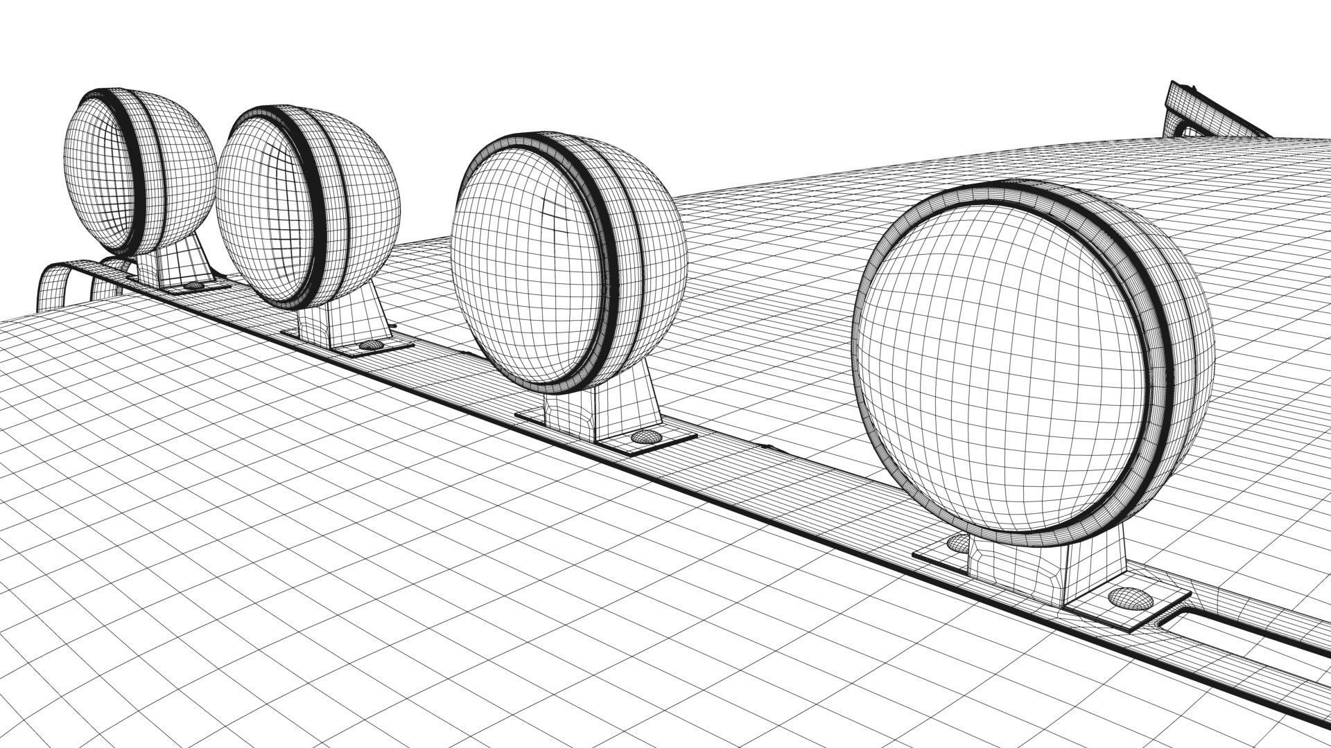 Dodge Town Wagon 4x4 3D model_46
