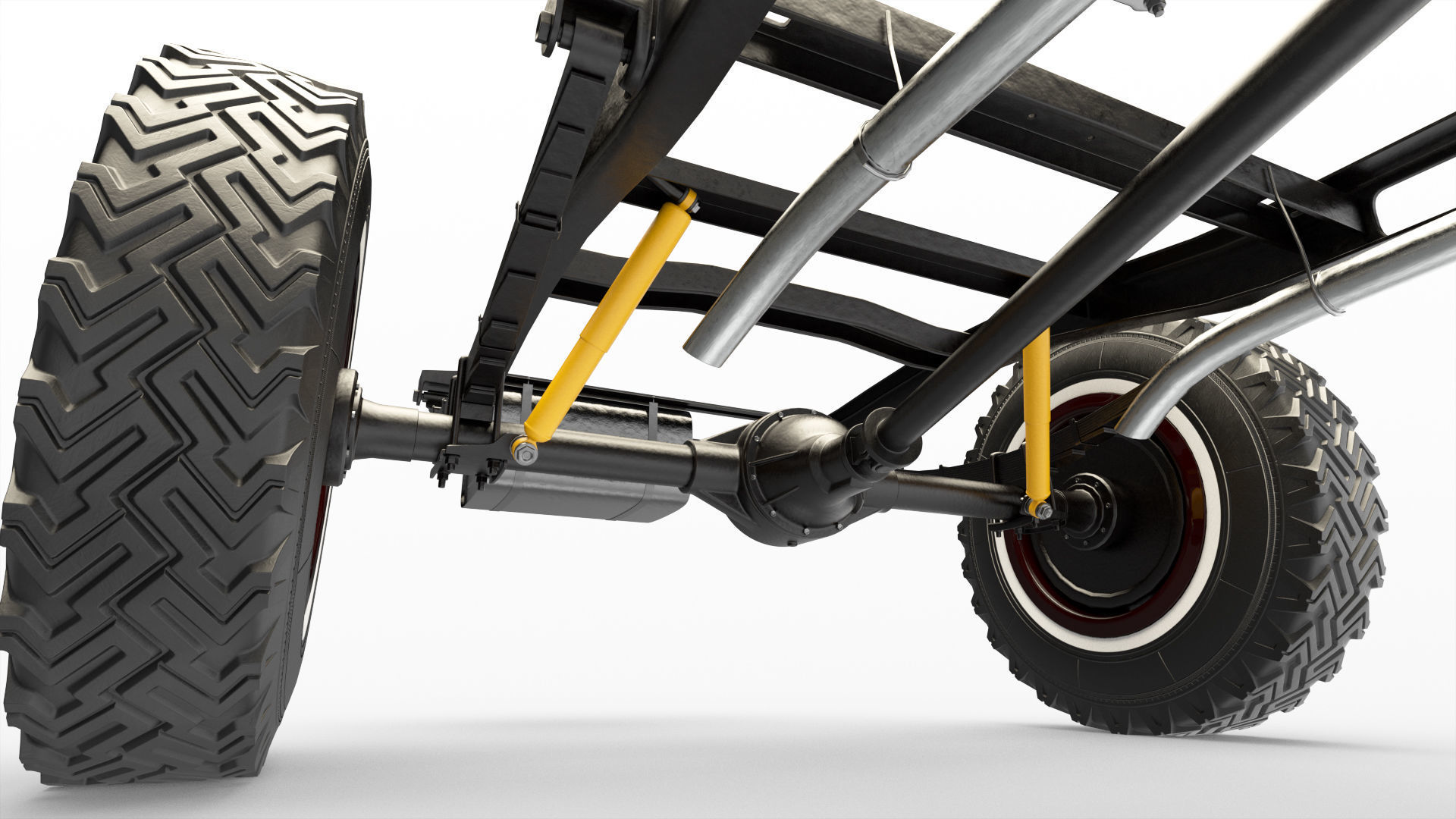 Dodge Town Wagon 4x4 3D model_39