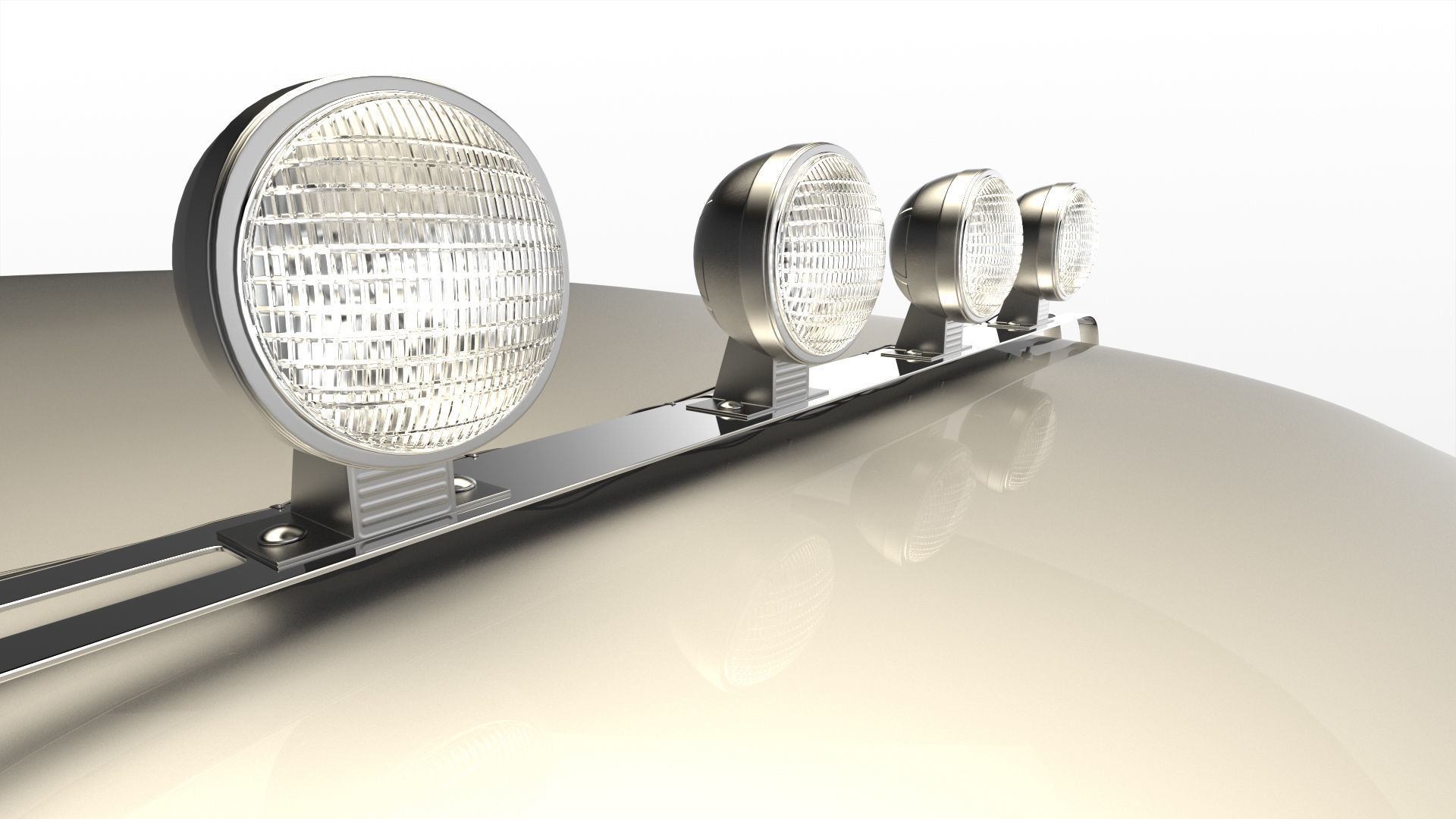 Dodge Town Wagon 4x4 3D model_11