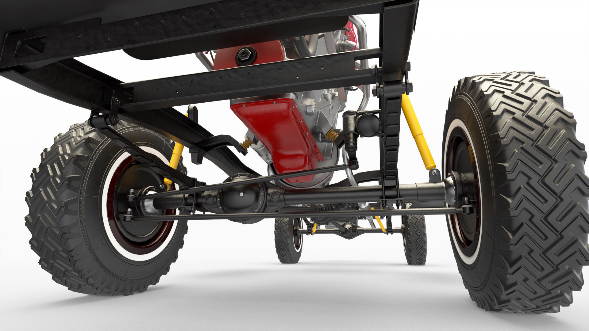 Dodge Town Wagon 4x4 3D model_40