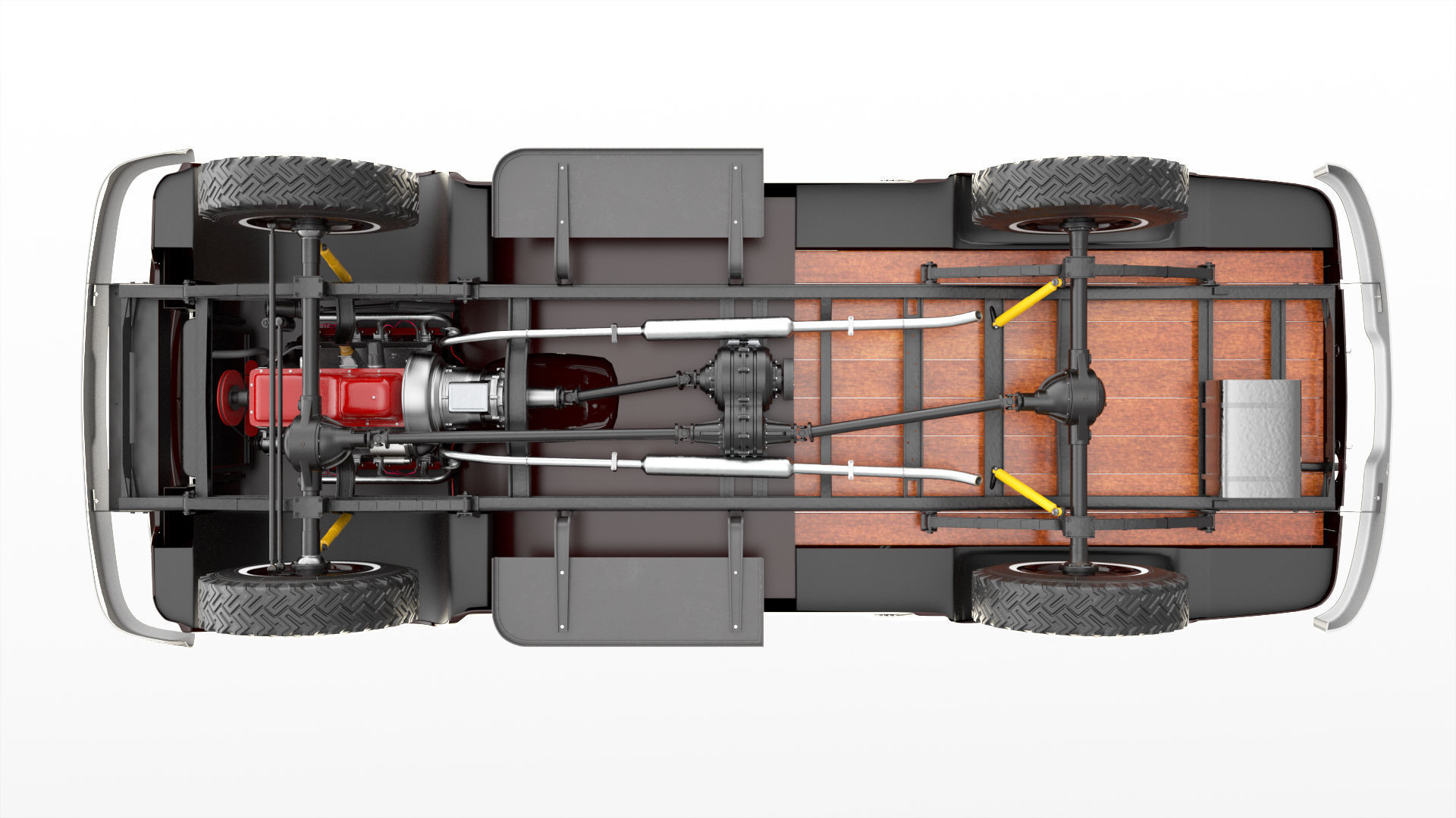 Dodge Town Wagon 4x4 3D model_22