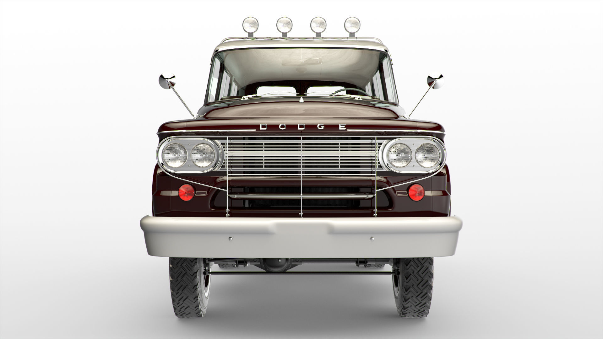 Dodge Town Wagon 4x4 3D model_24