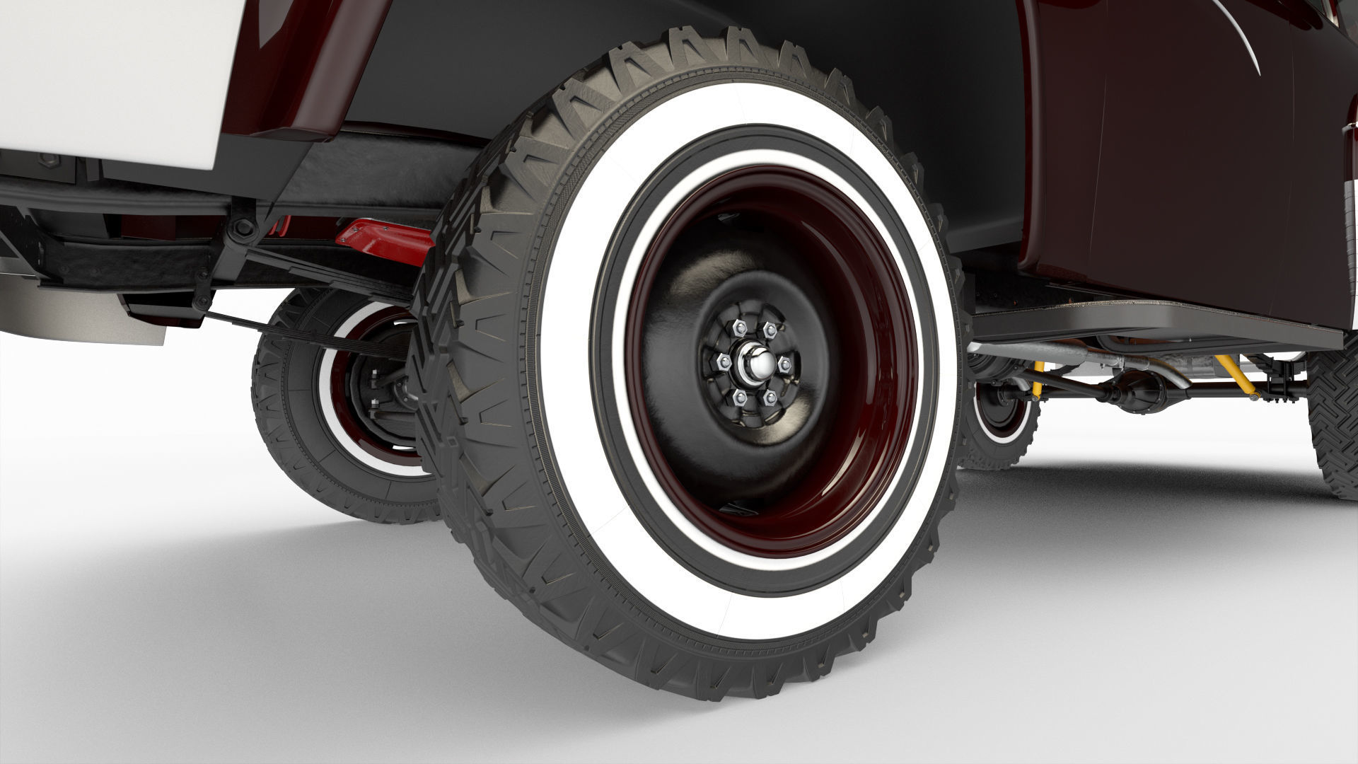 Dodge Town Wagon 4x4 3D model_19