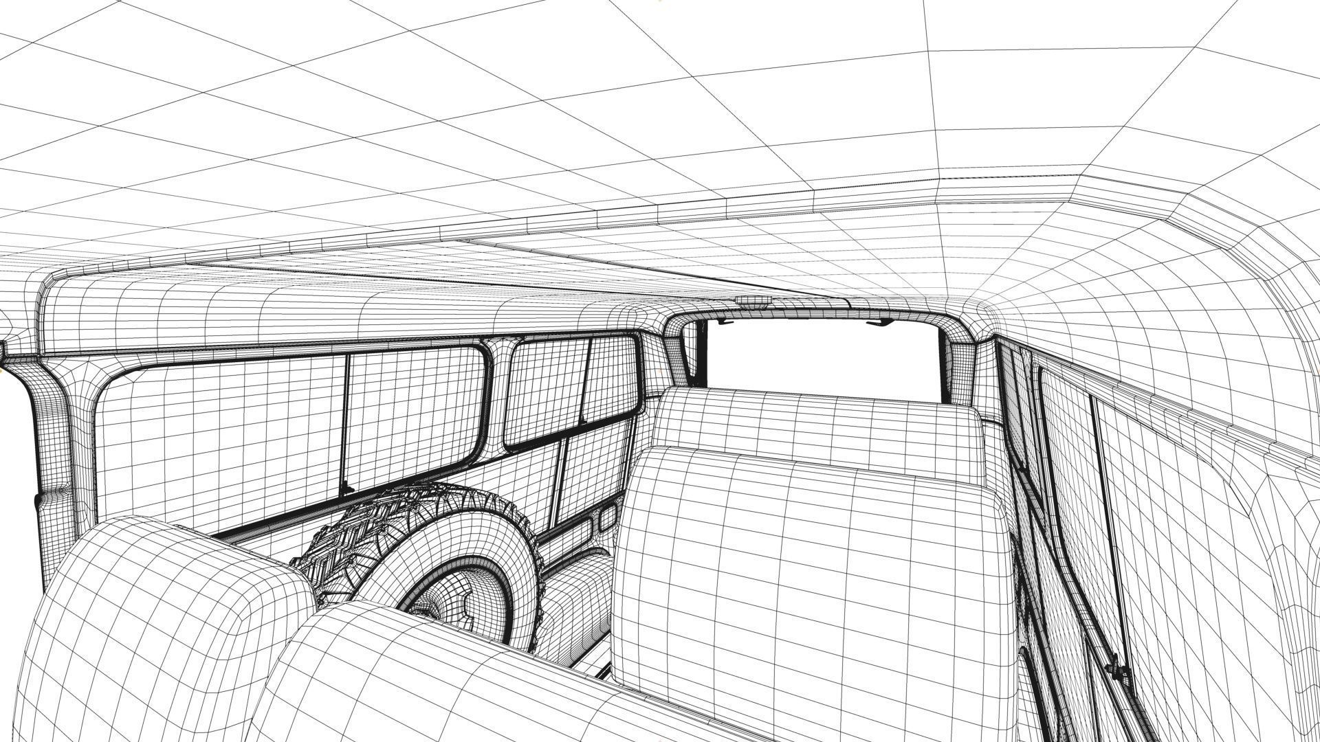 Dodge Town Wagon 4x4 3D model_48
