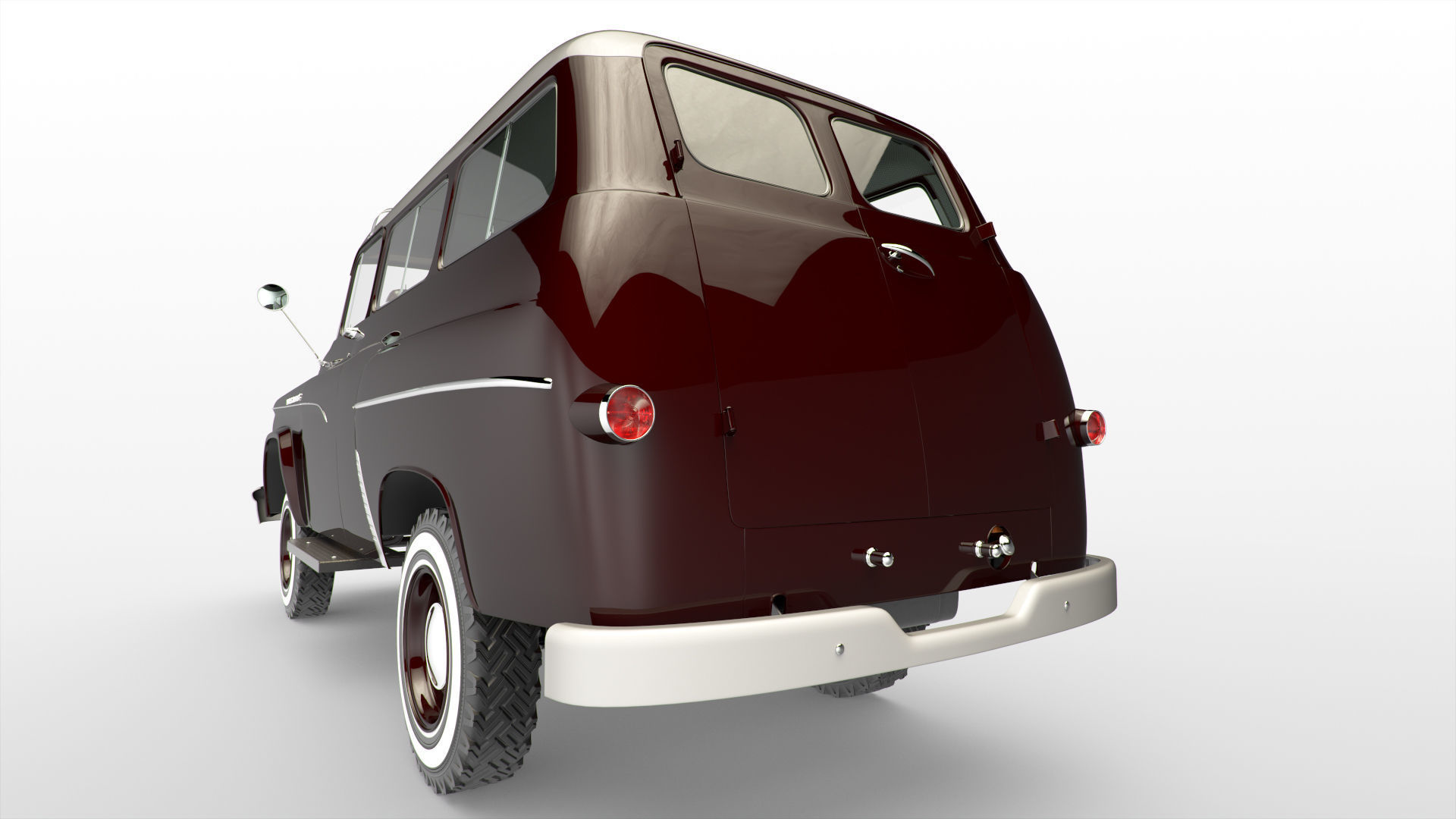 Dodge Town Wagon 4x4 3D model_20