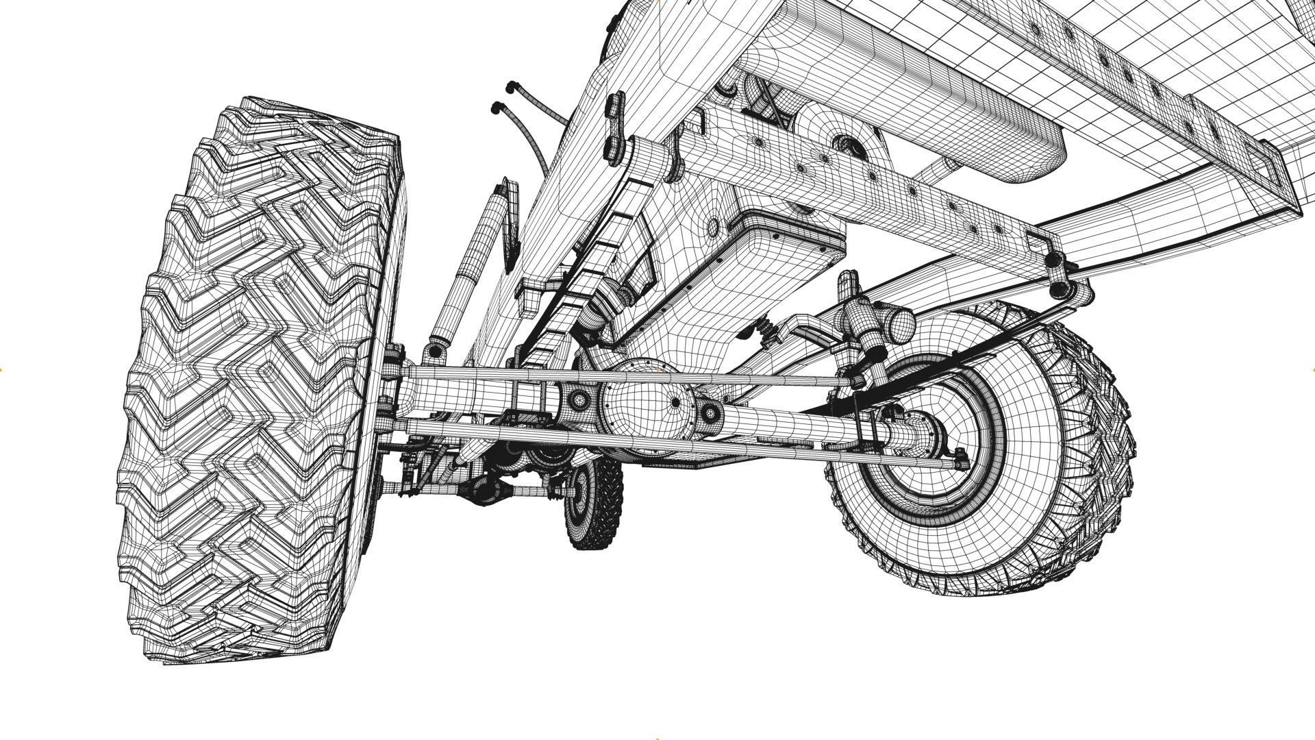 Dodge Town Wagon 4x4 3D model_57