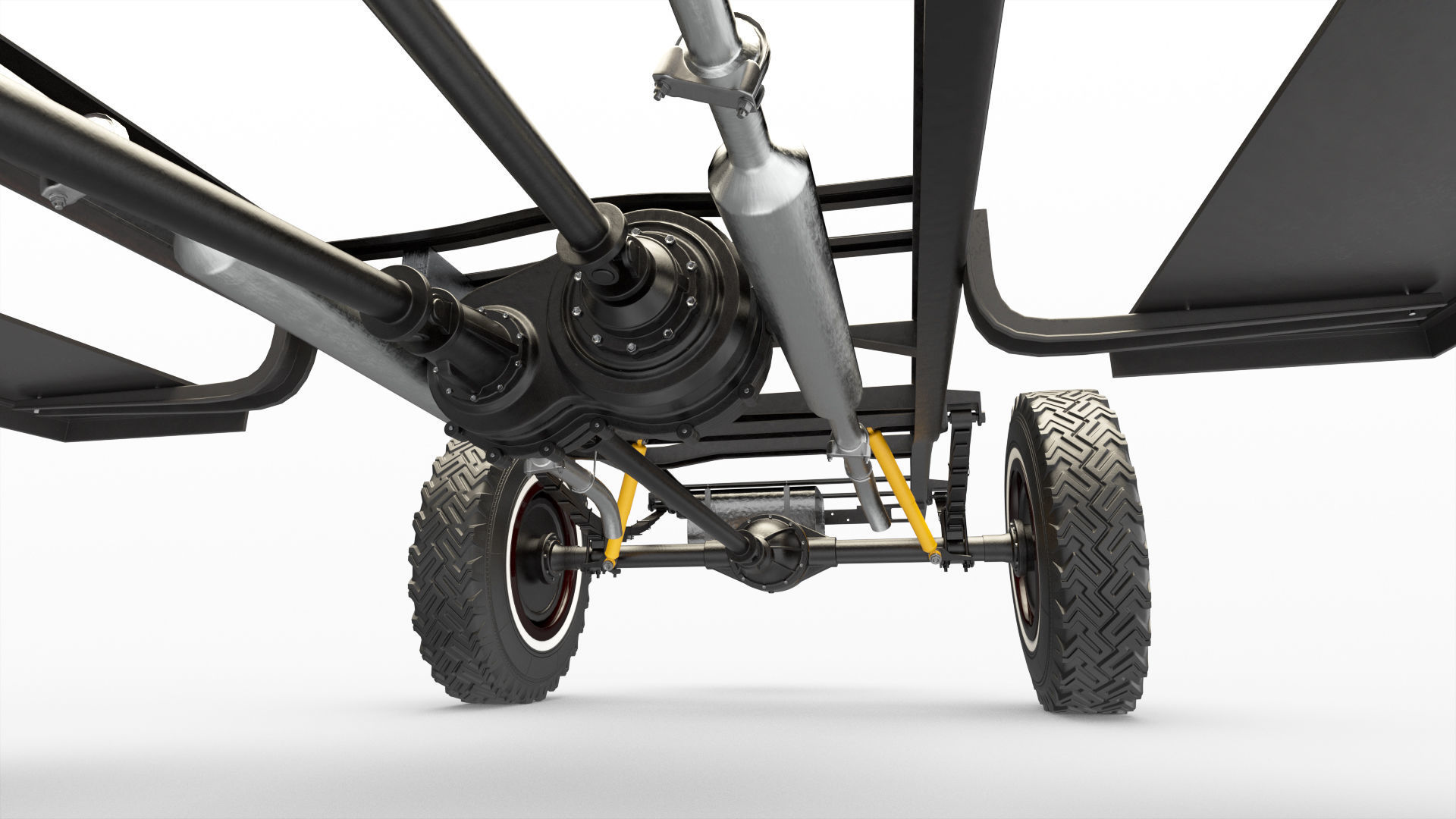 Dodge Town Wagon 4x4 3D model_38