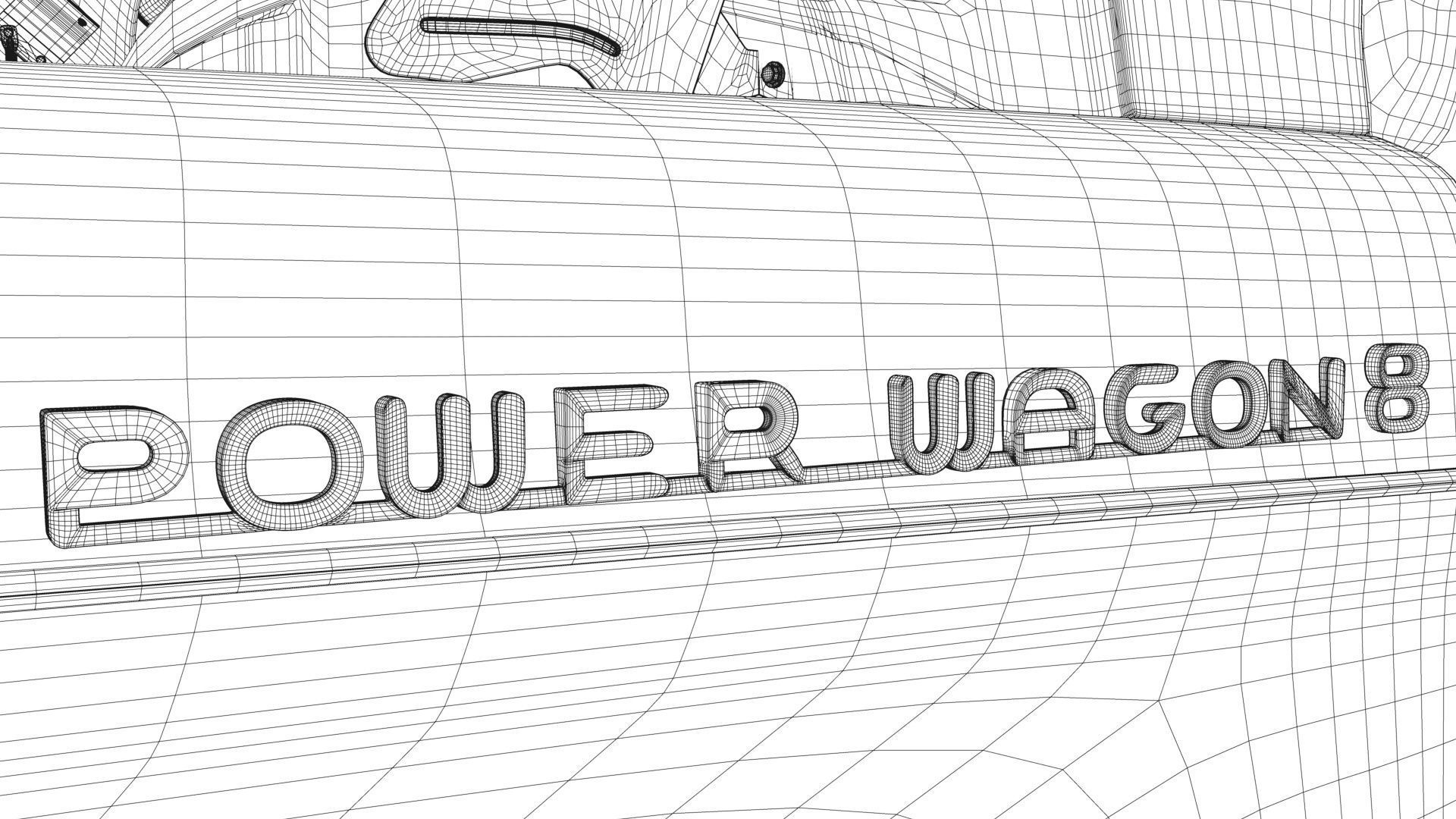 Dodge Town Wagon 4x4 3D model_65