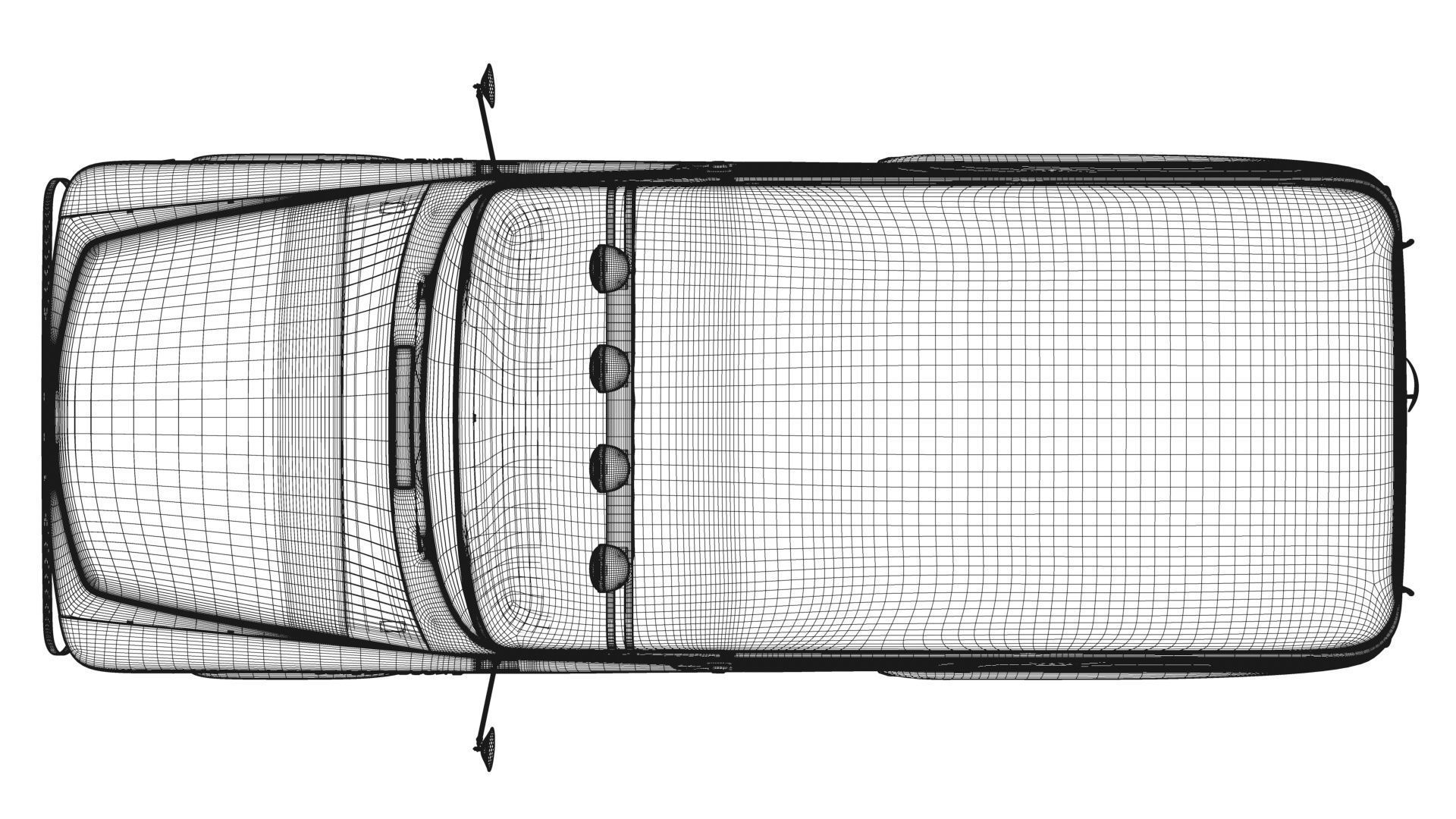 Dodge Town Wagon 4x4 3D model_62