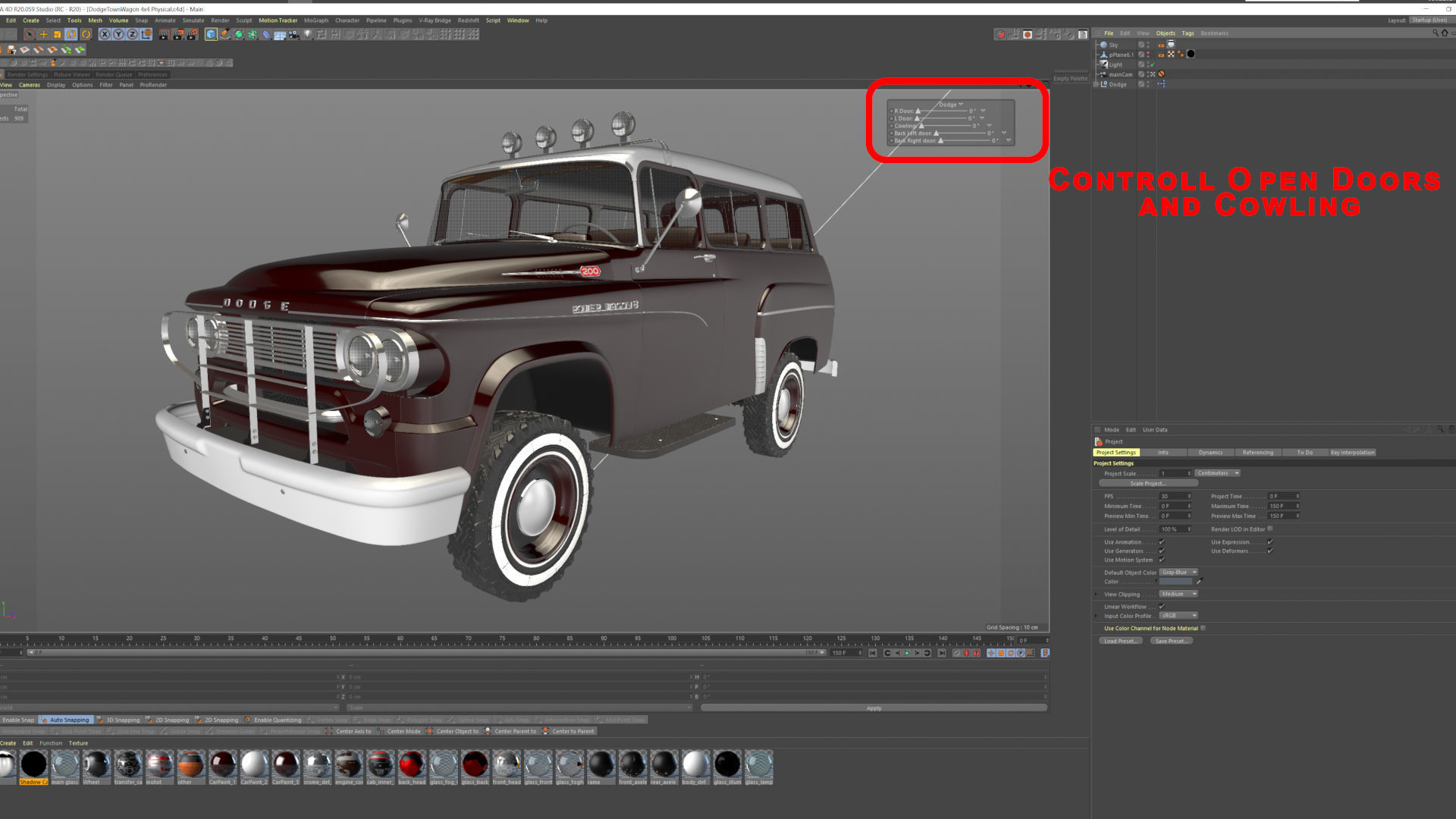 Dodge Town Wagon 4x4 3D model_41