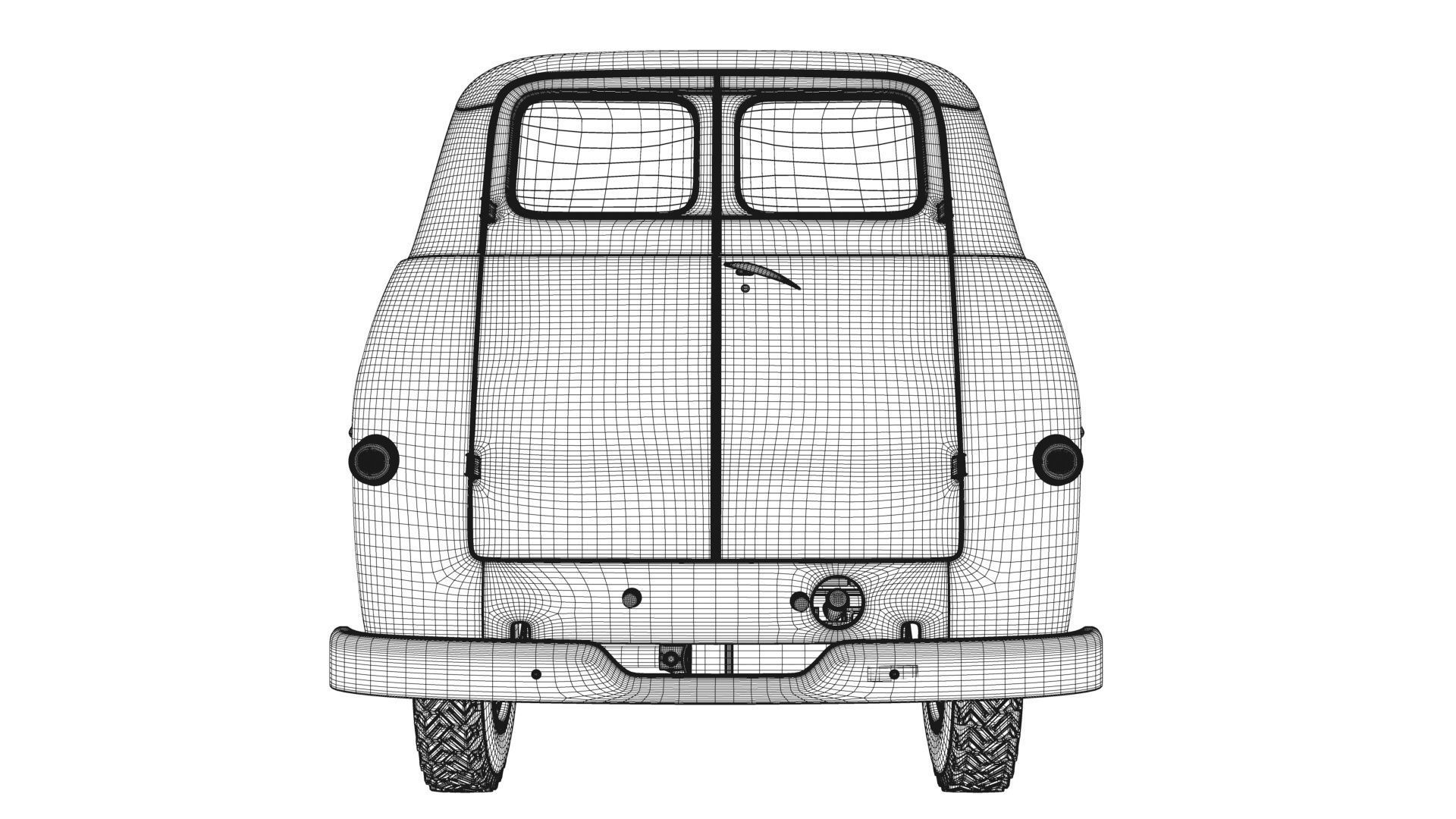 Dodge Town Wagon 4x4 3D model_60