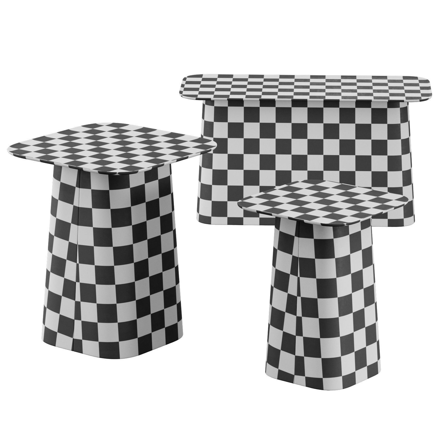 Wooden Side Tables by Vitra 3D model_2
