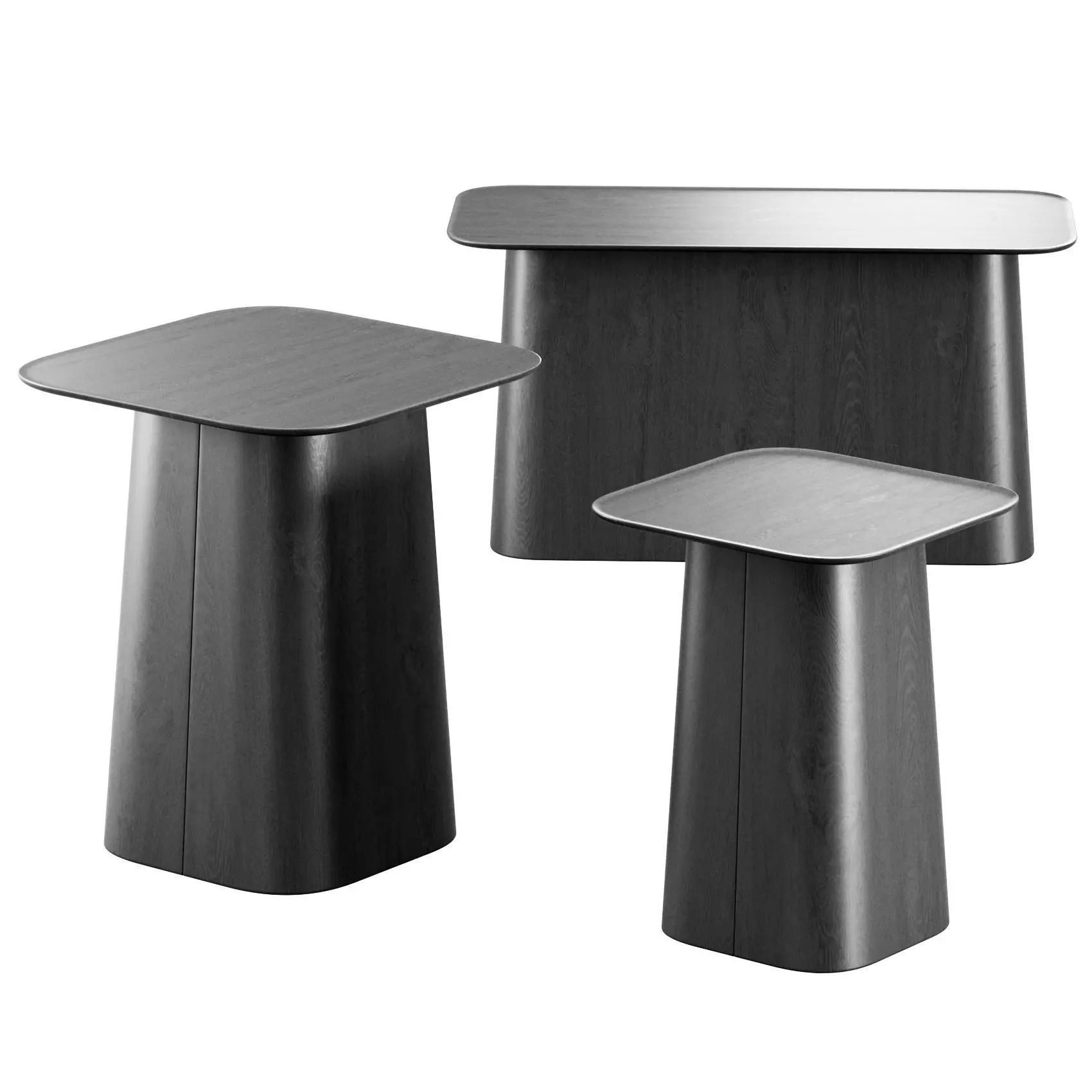 Wooden Side Tables by Vitra 3D model_0