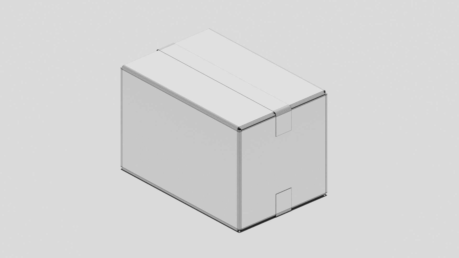 Japanese Furniture Kit - Cardboard Low-poly 3D model_7