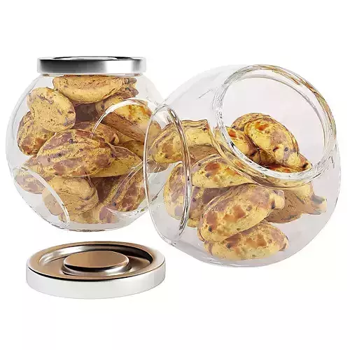 Glass jar cookie content 04