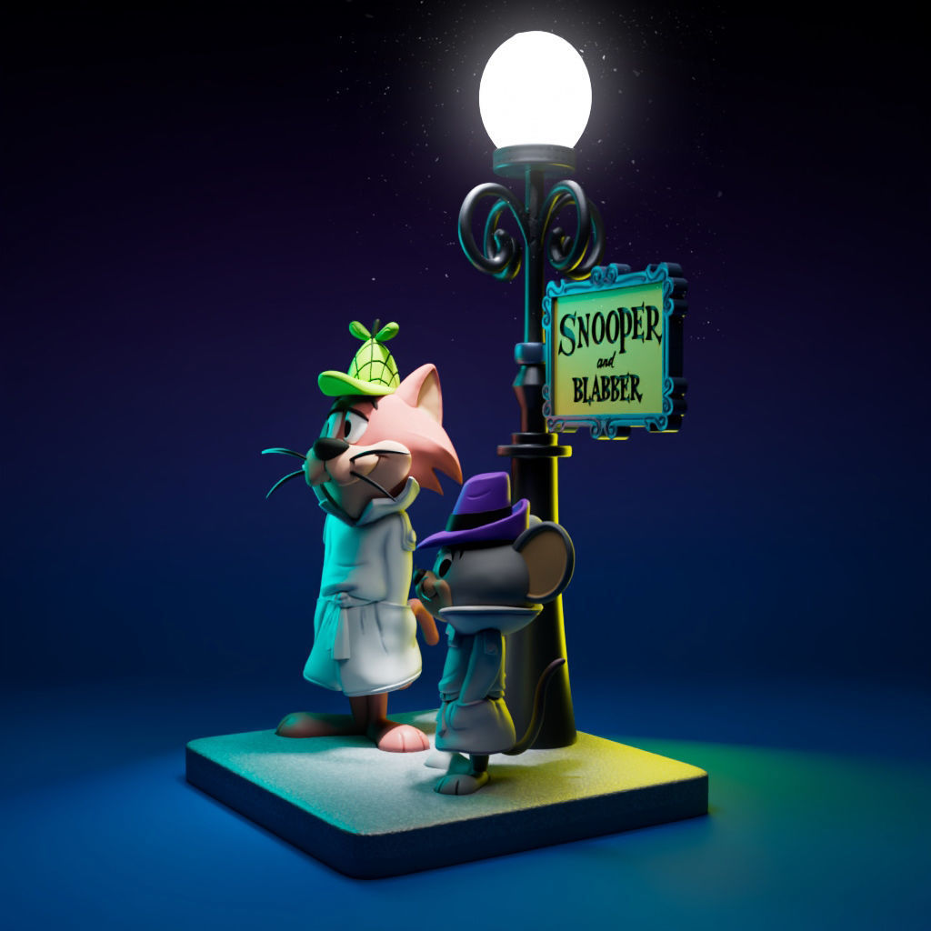 Snooper and Blabber 3D print model_2