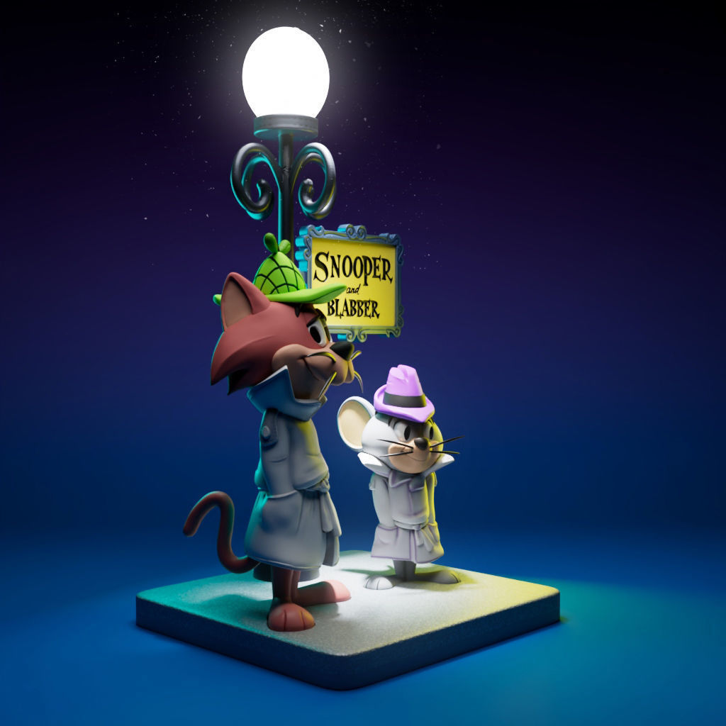 Snooper and Blabber 3D print model_1