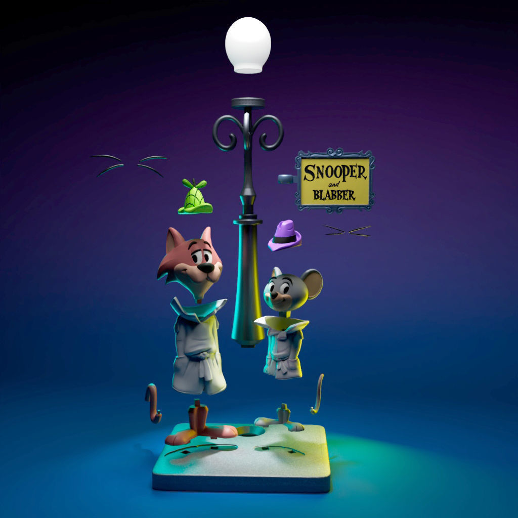 Snooper and Blabber 3D print model_4