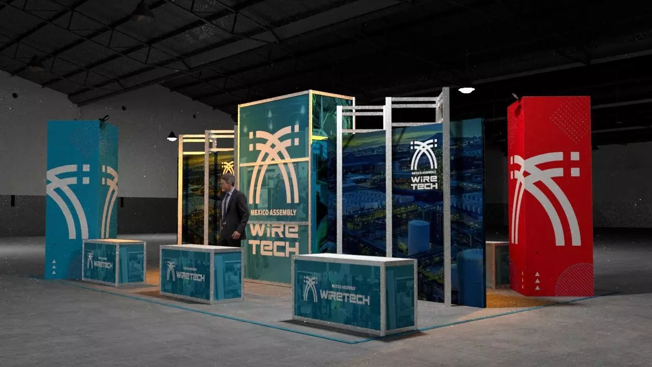 STAND MODEL trade show booth design 3D model