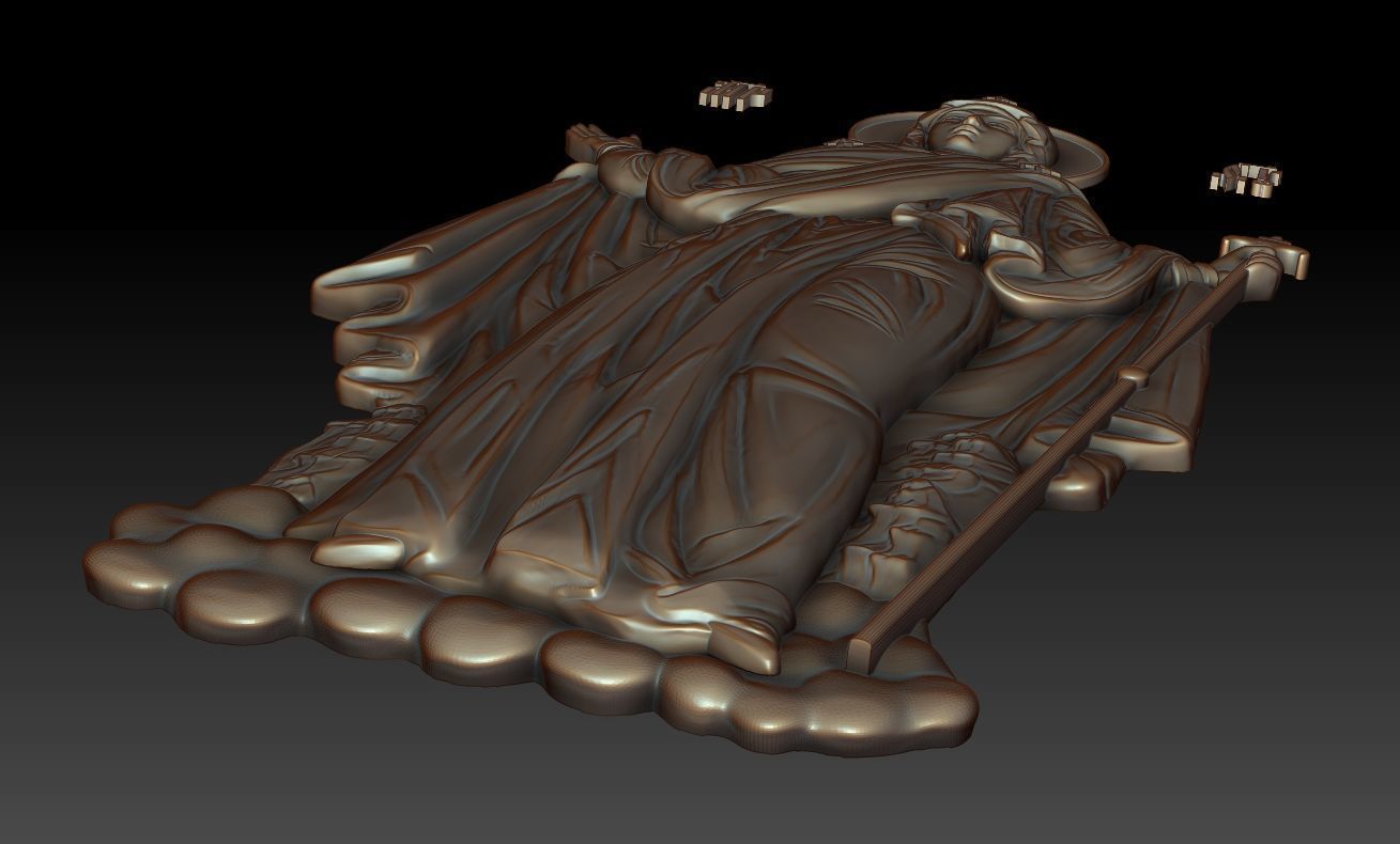 Mother of God Abbes of Holy Mountain 3D model_4