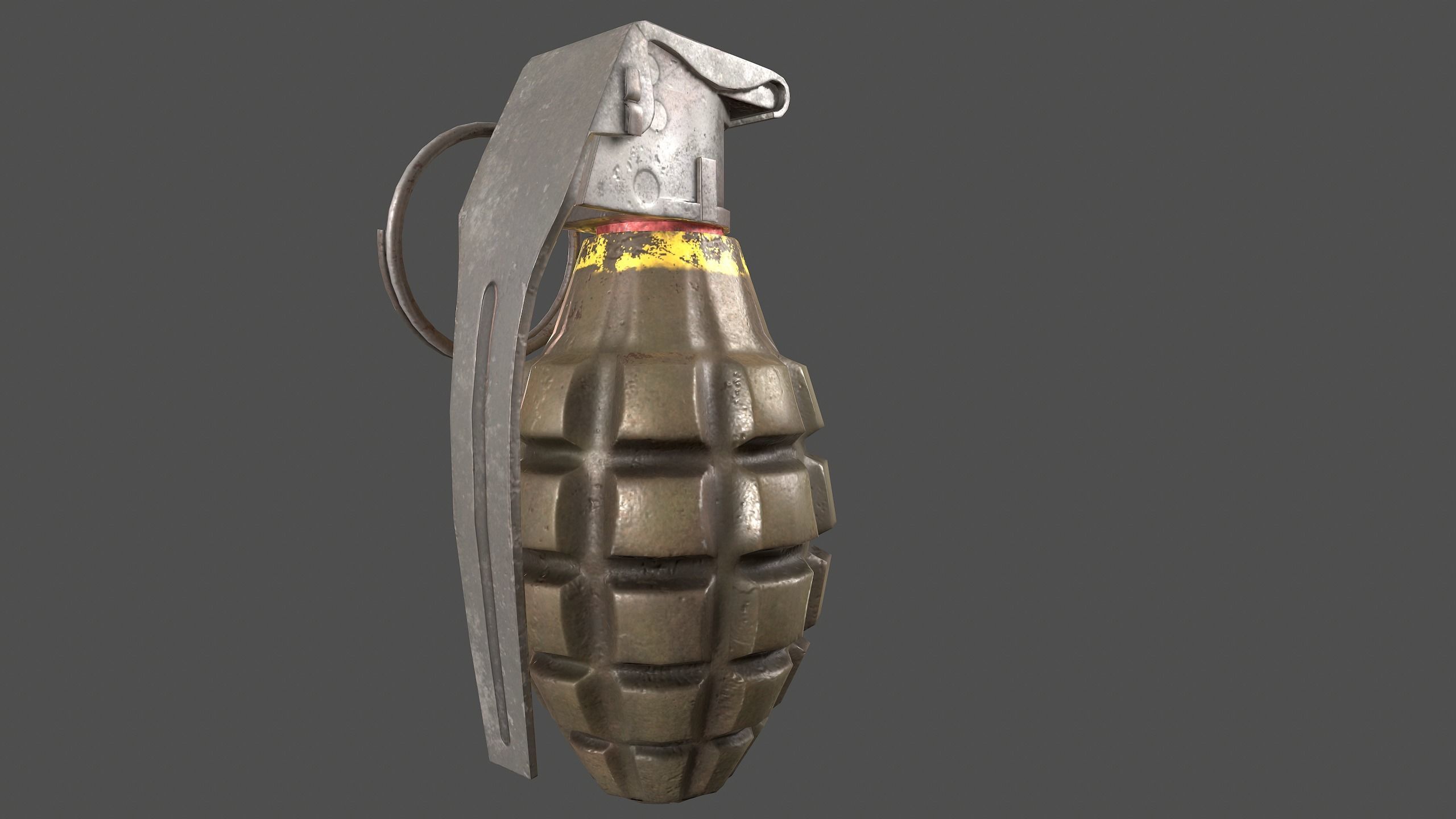 Granat grenade Low-poly 3D model_3