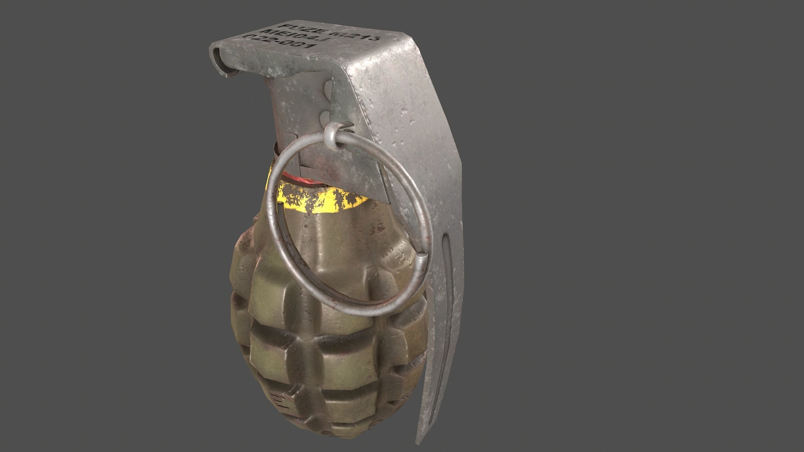 Granat grenade Low-poly 3D model_2