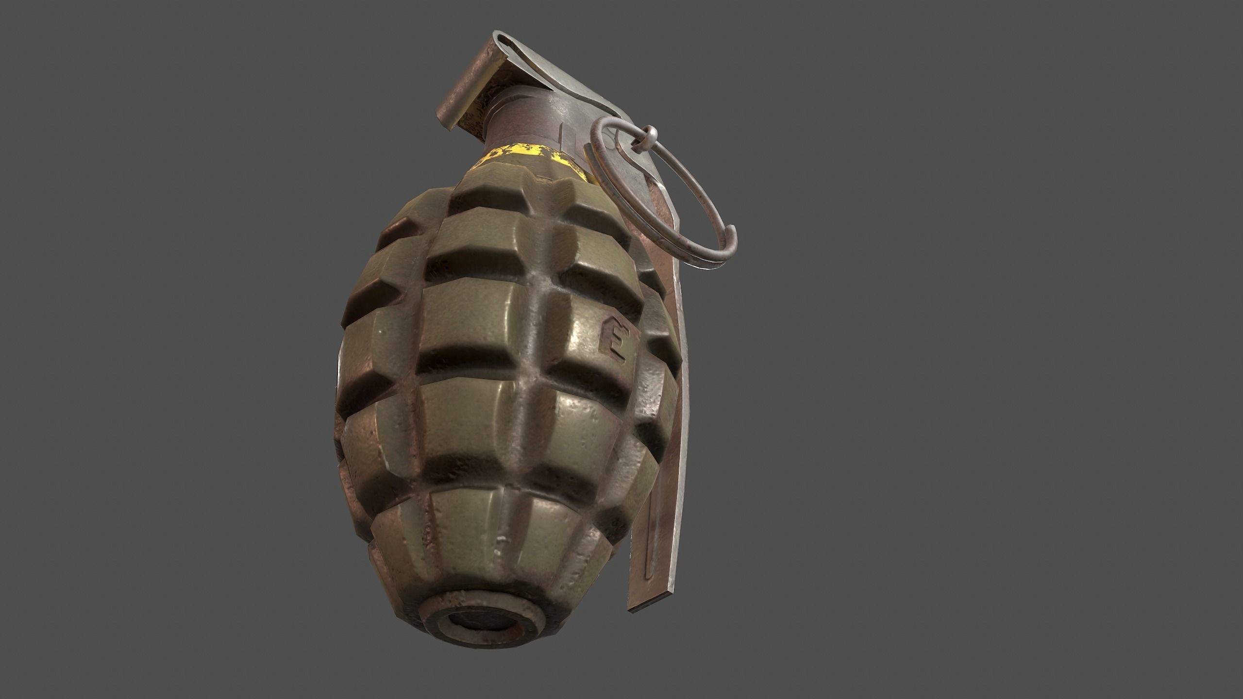 Granat grenade Low-poly 3D model_5