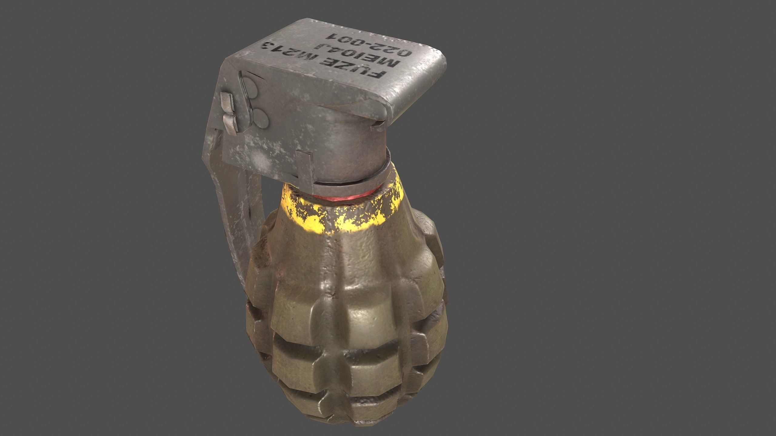 Granat grenade Low-poly 3D model_4