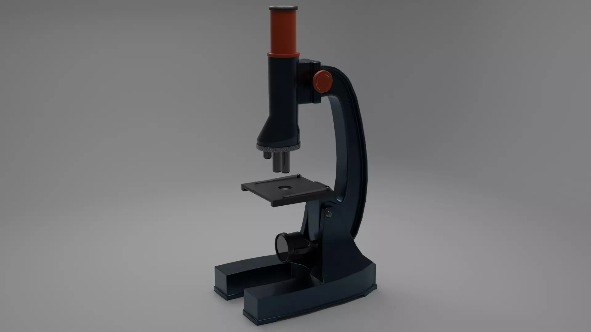 Microscope Free low-poly 3D model