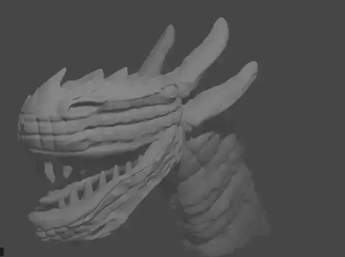 Dragon Head 3D Model 3D Print 3D print model