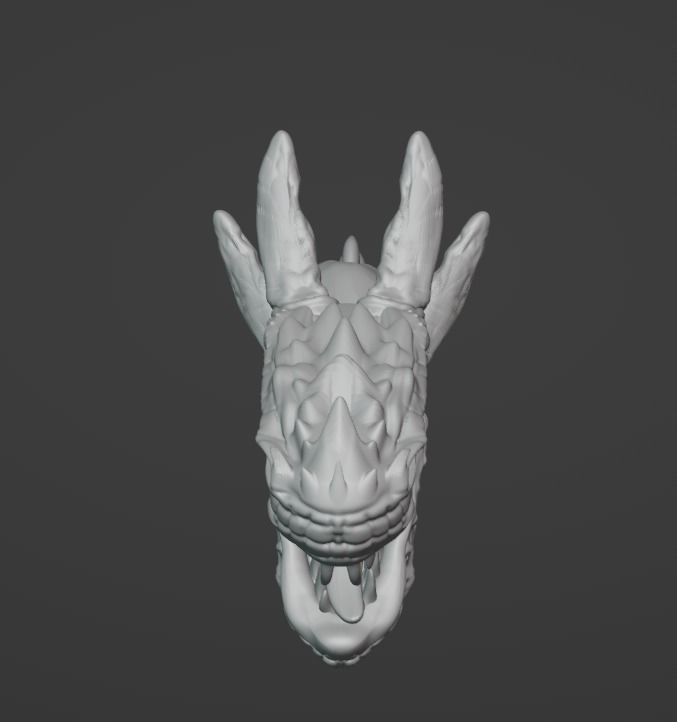 Dragon Head 3D Model 3D Print 3D print model_6