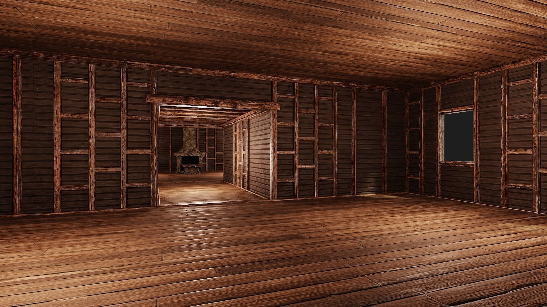 Old Medieval House Building 4K Textures GameReady 108 Low-poly 3D model_6