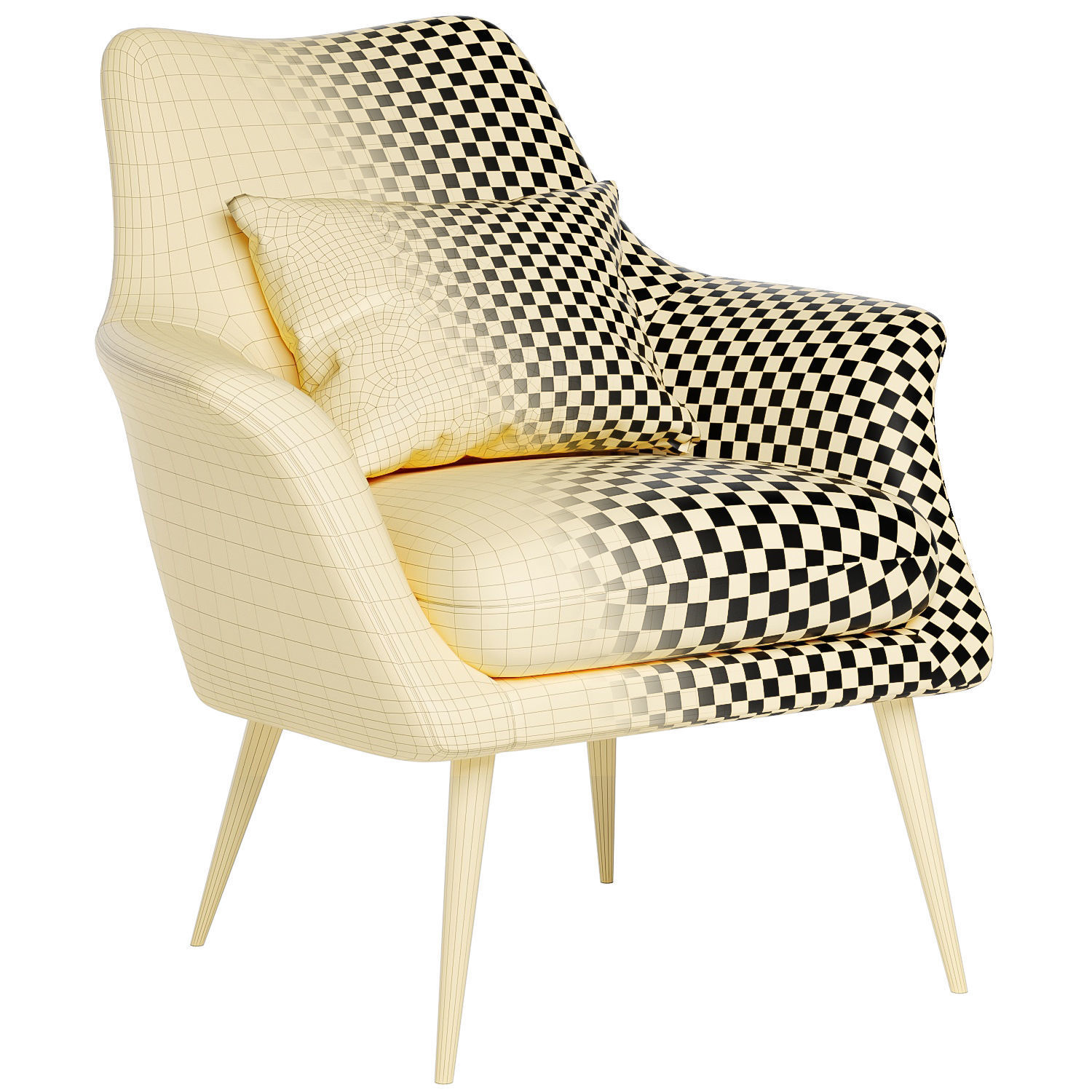 finley lounge chair 3D model_5