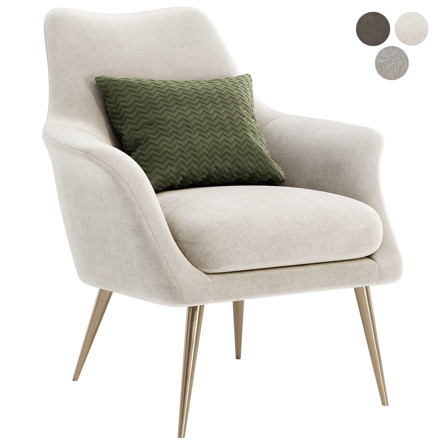 finley lounge chair 3D model_1