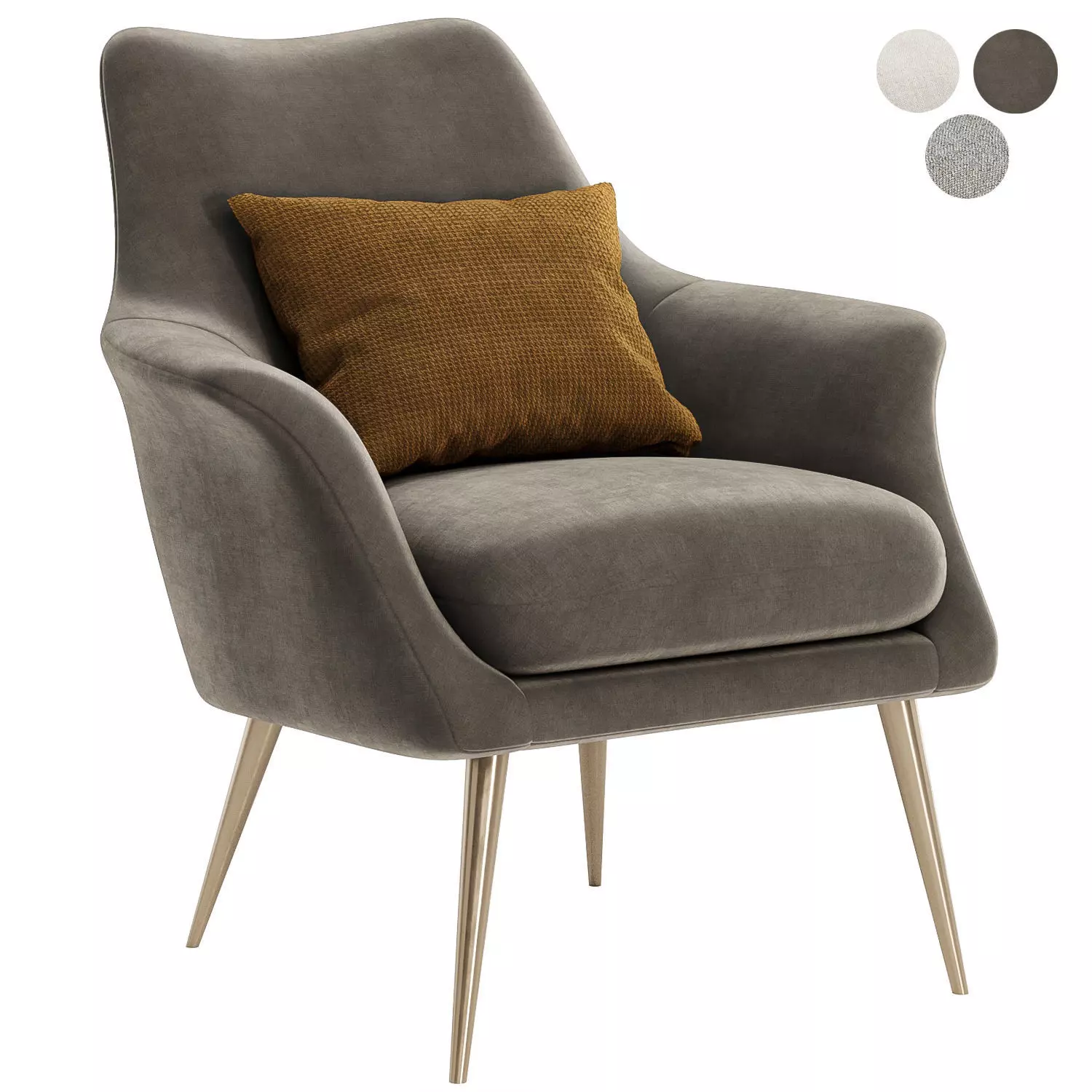 finley lounge chair 3D model_0