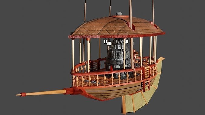 3D model Fantasy Ship VR / AR / low-poly | CGTrader