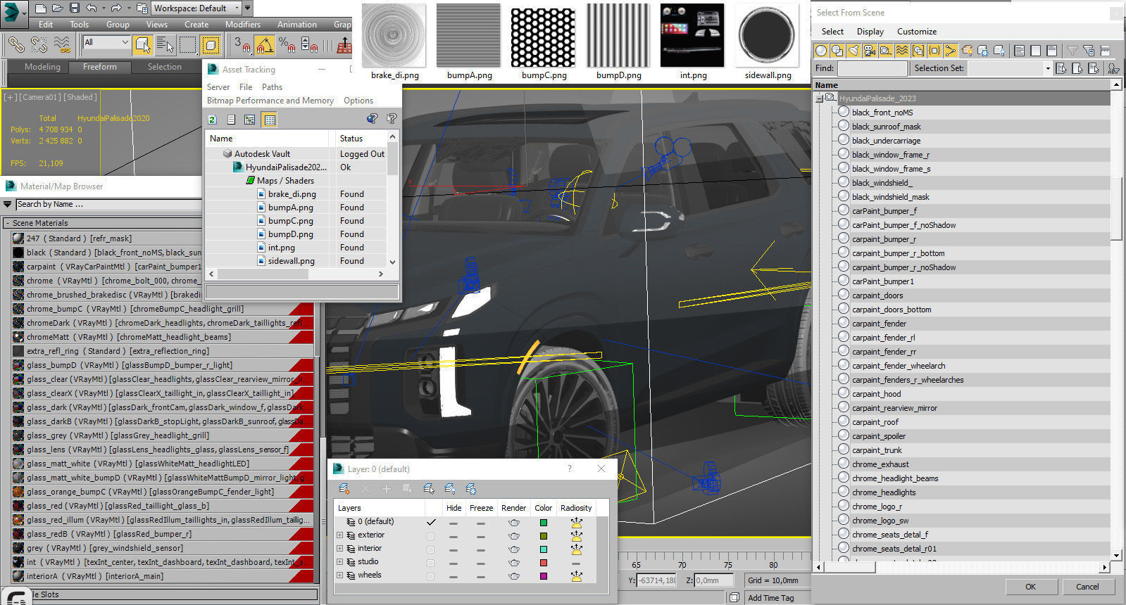 Hyundai Palisade 2023 3D model_31