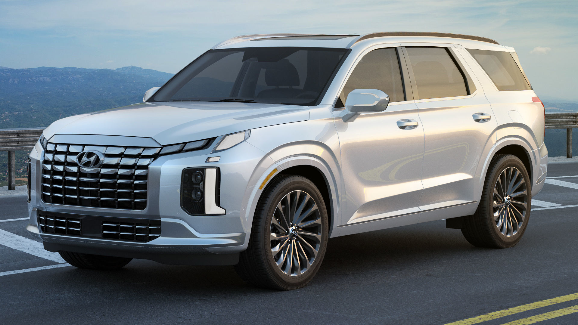 Hyundai Palisade 2023 3D model_20
